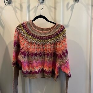 Free people multi color sweater